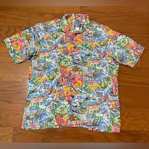 Vintage Joe Kealoha’s Reyn Spooner Ocean Fish Reef Hawaiian Shirt Large Excellen